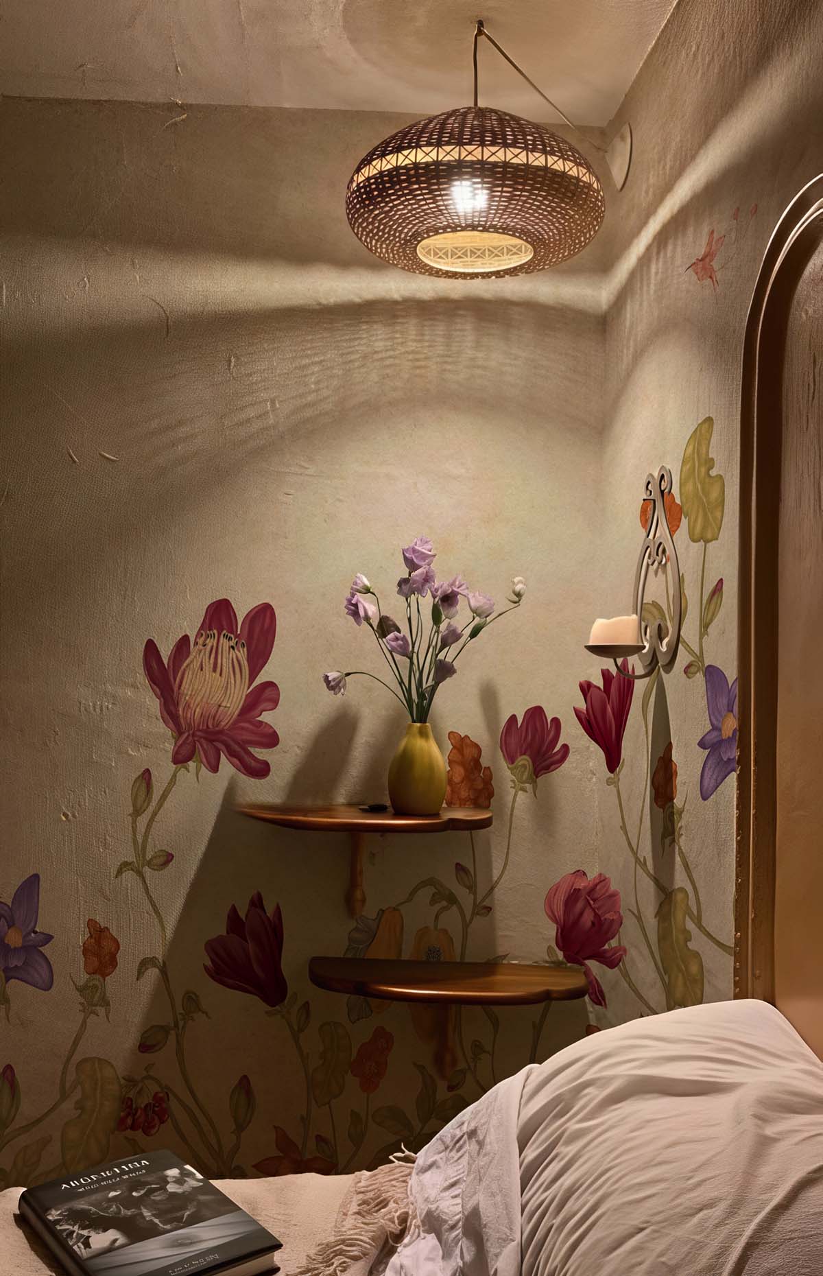 Ravienne, Morning of Nectar Floral Wallpaper Mural