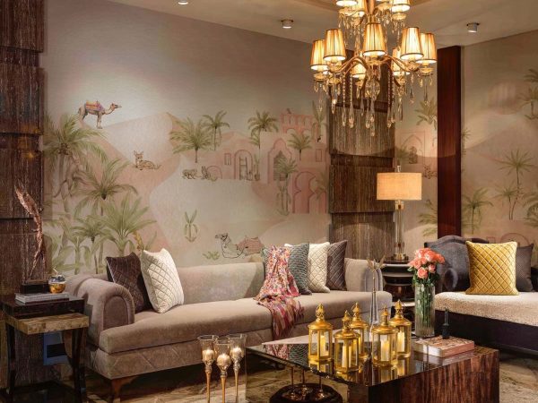 Sahara Whispers, Blush Palace Vista Wallpaper Mural