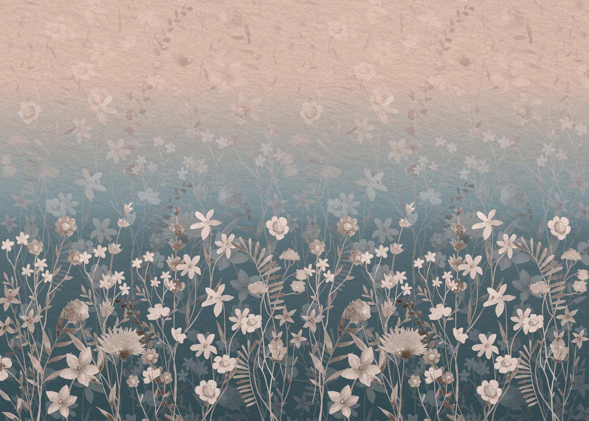 Secret Garden Faded Floral Elegance Wallpaper