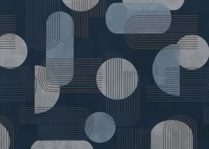 Silent Mirage, Modern Geometry Wallpaper Mural