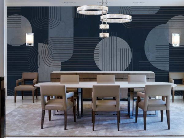 Silent Mirage, Modern Geometry Wallpaper Mural