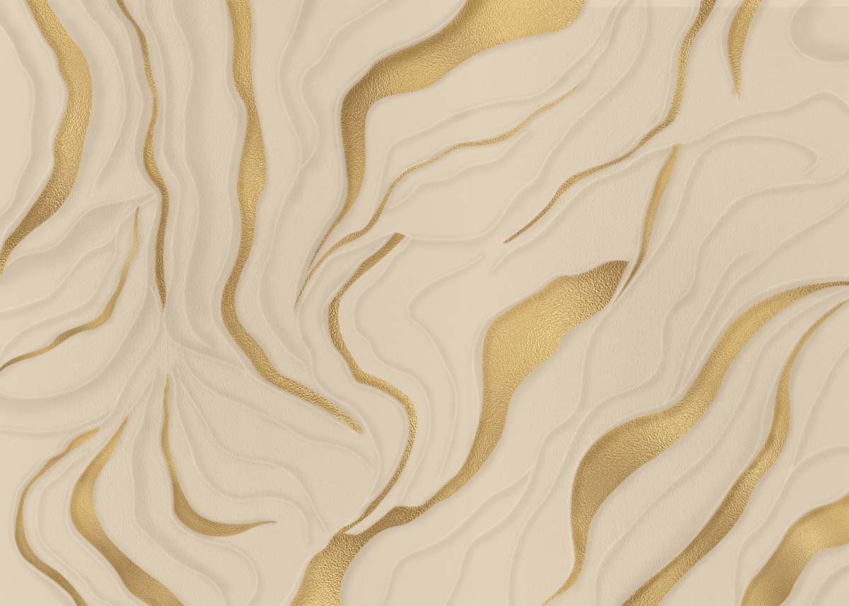 Silken Dune, Gold-Embellished Wallpaper Mural