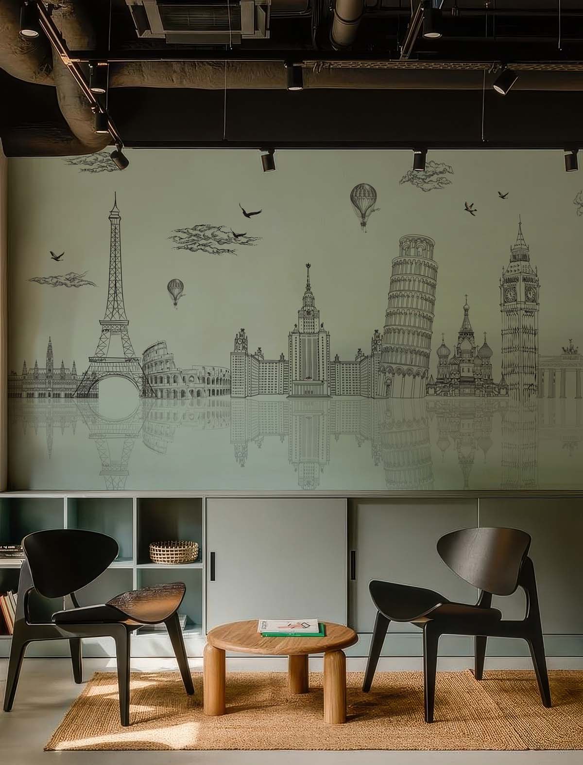 Aurelia, Urban Green Global Landmarks Wallpaper Mural