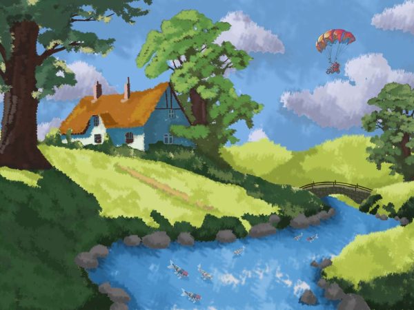 Skyscape Valley, A Peaceful Countryside Story Wallpaper
