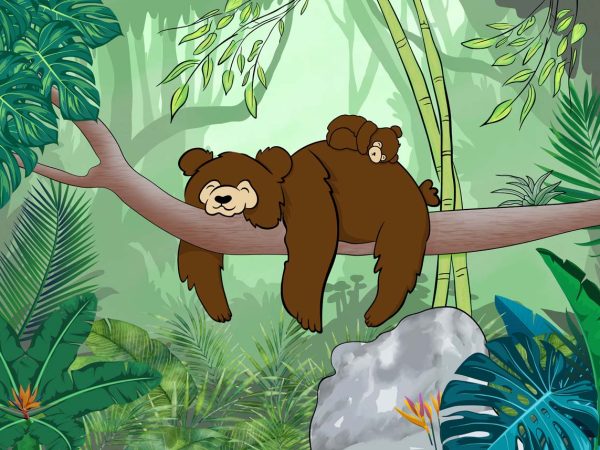 Snuzzle, Jungle Nap Haven Wallpaper Mural