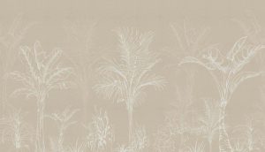 Solene, Minimalist Tropical Elegance Wallpaper Mural