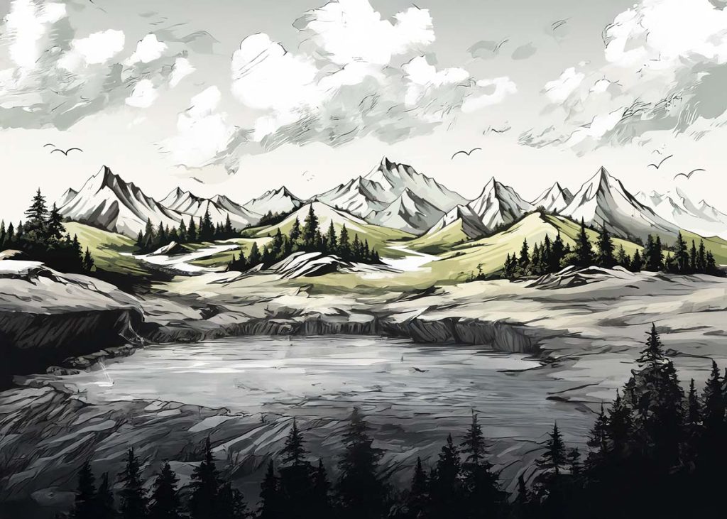 Solmera, Valley of Silence Wallpaper Mural