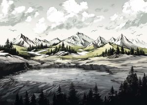 Solmera, Valley of Silence Wallpaper Mural