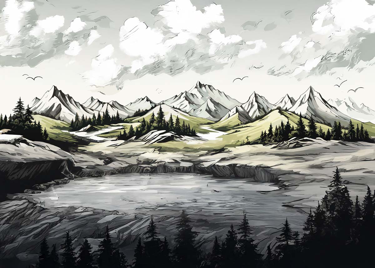 Solmera, Valley of Silence Wallpaper Mural
