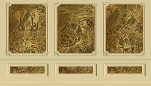 Spirit of the Savannah Gold Wallpaper Mural