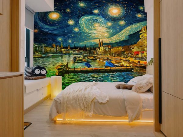 Stellavue, Where Stars Meet the Sea Wallpaper Mural