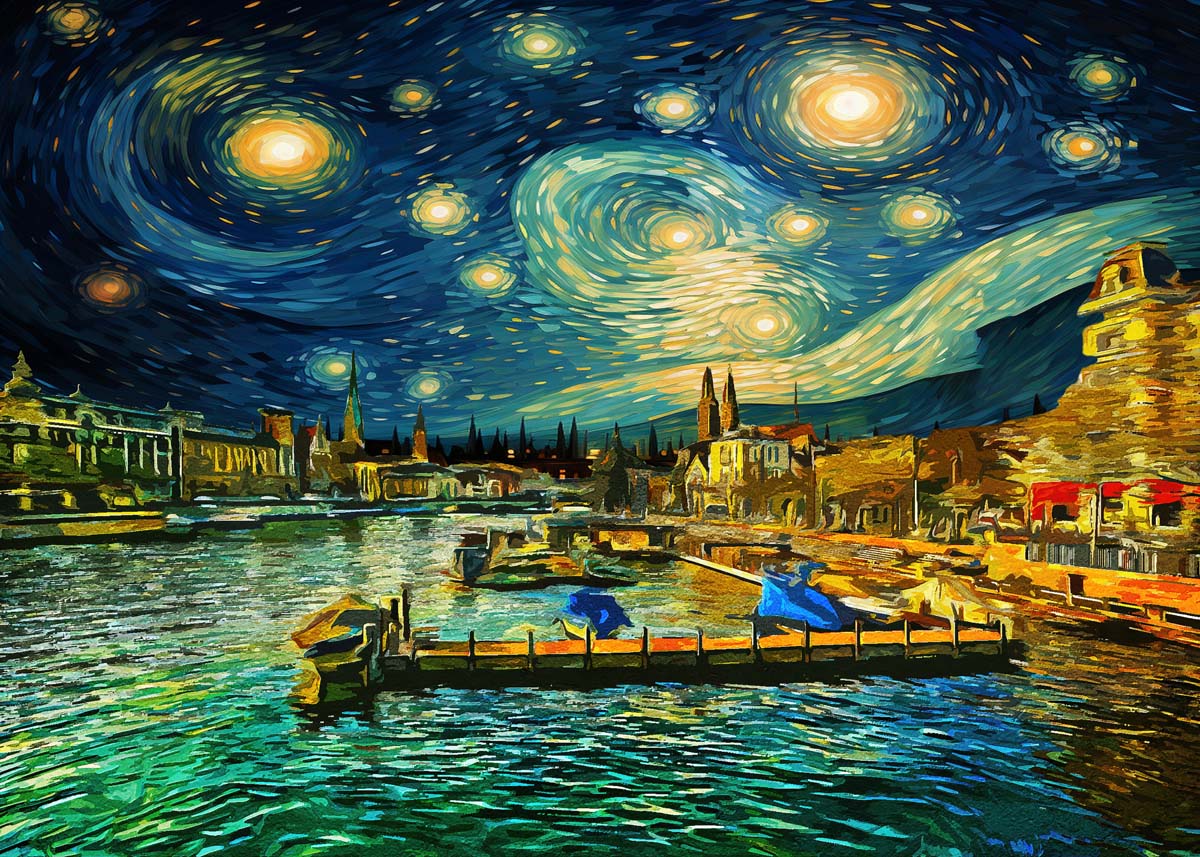 Stellavue, Where Stars Meet the Sea Wallpaper Mural