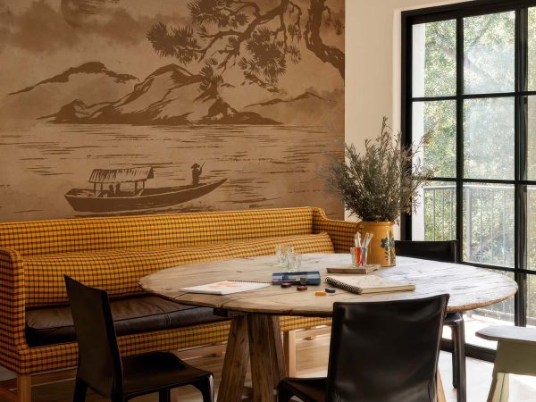 Sumi-e, East Asian Ink Wash Painting Wallpaper Mural