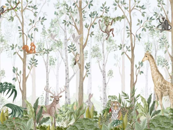 Thalara, Echoes of the Treetops Wallpaper Mural