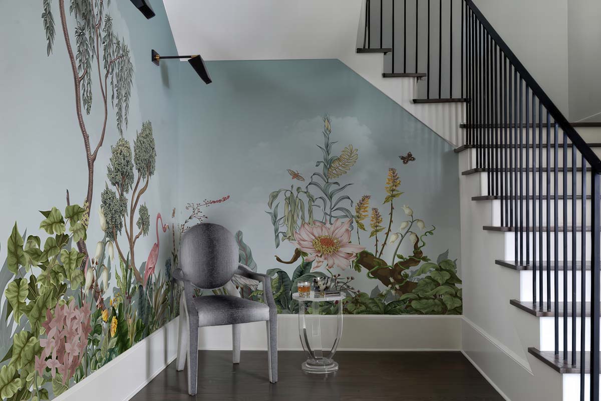 Tropique Muse, Mint Green Wallpaper Mural