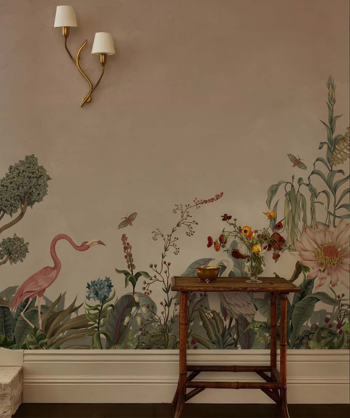 Tropique Muse, Pink Blush Wallpaper Mural