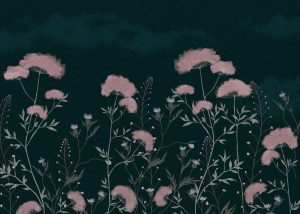 Velora, Nocturnal Bloom Wallpaper Mural