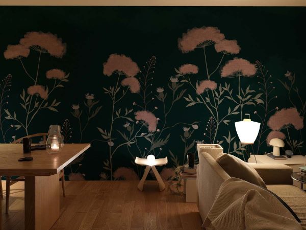 Velora, Nocturnal Bloom Wallpaper Mural