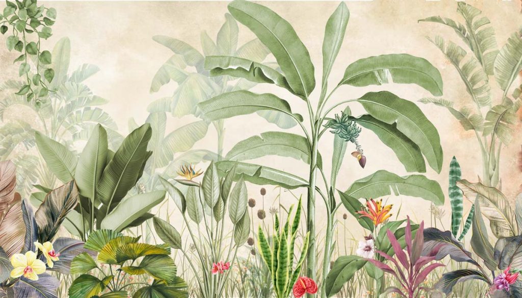 Verdora, Serene Tropical Canopy Wallpaper Mural