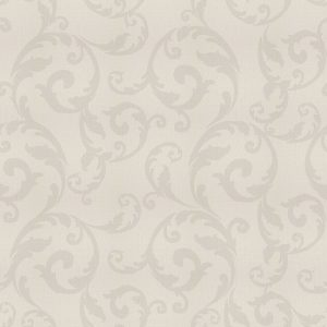 Vintage Curl Off White Wallpaper