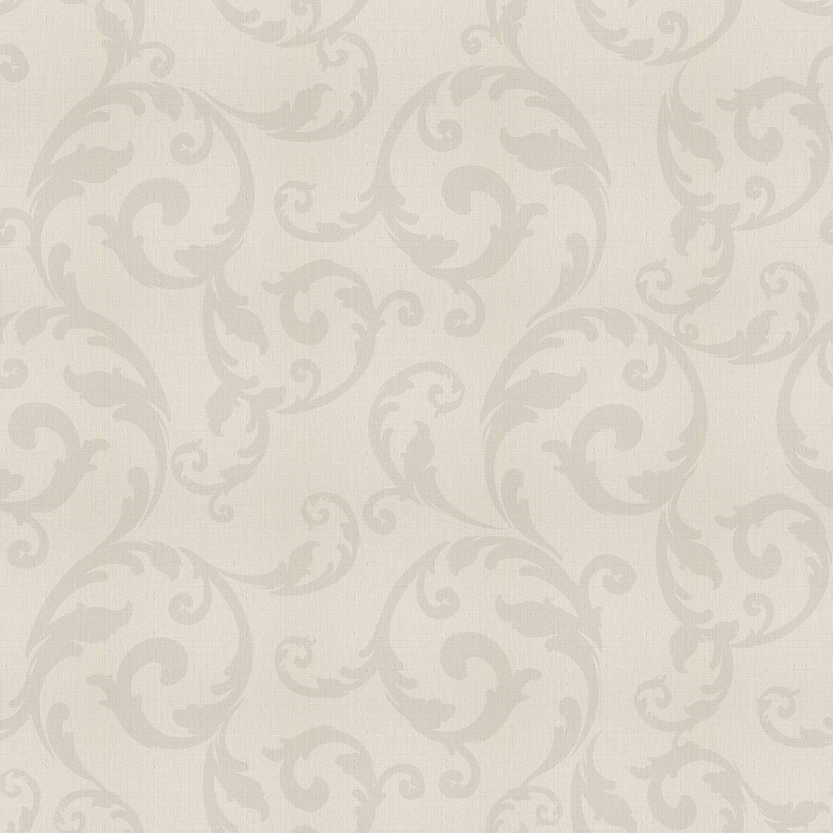 Vintage Curl Off White Wallpaper