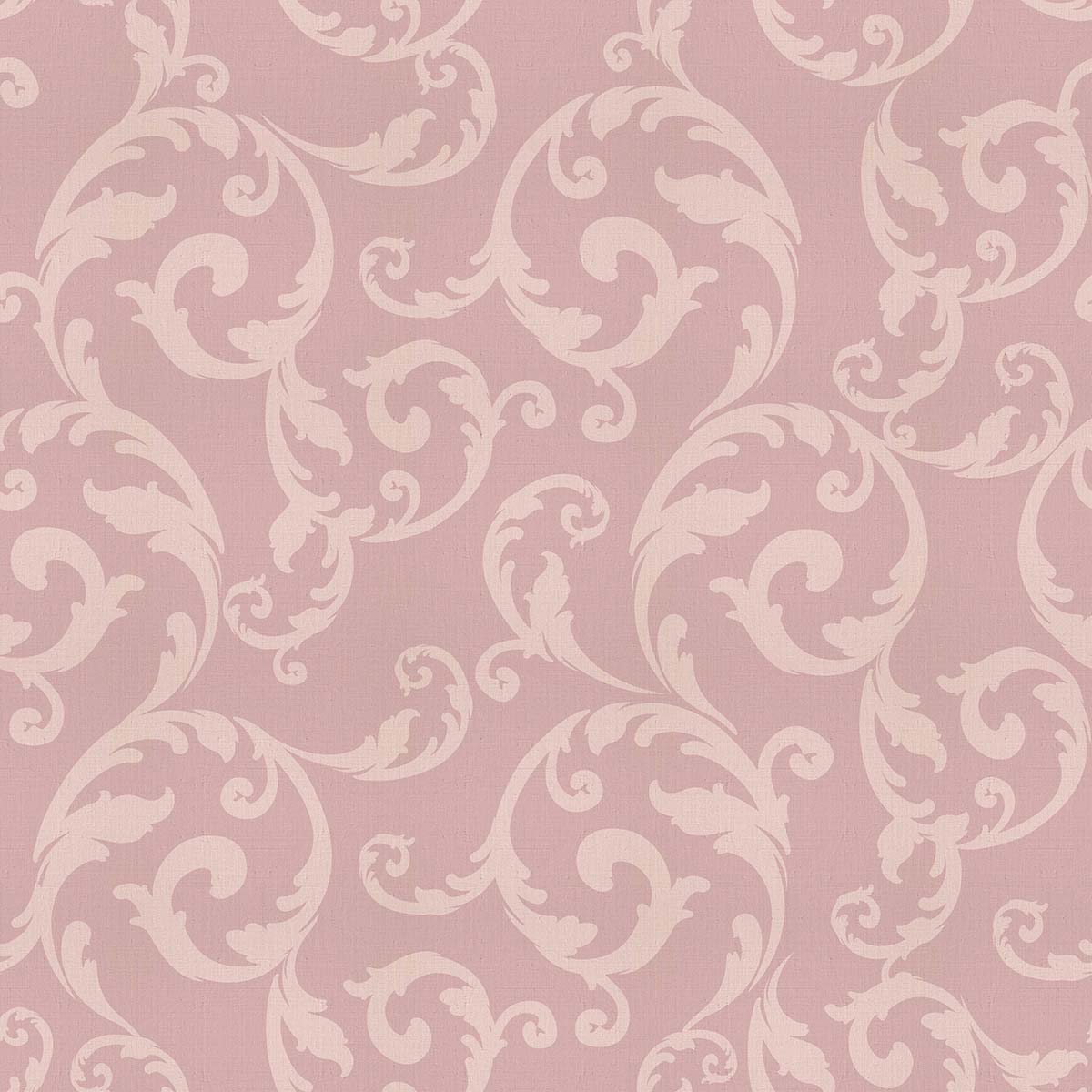 Vintage Curl Pastel Pink Wallpaper