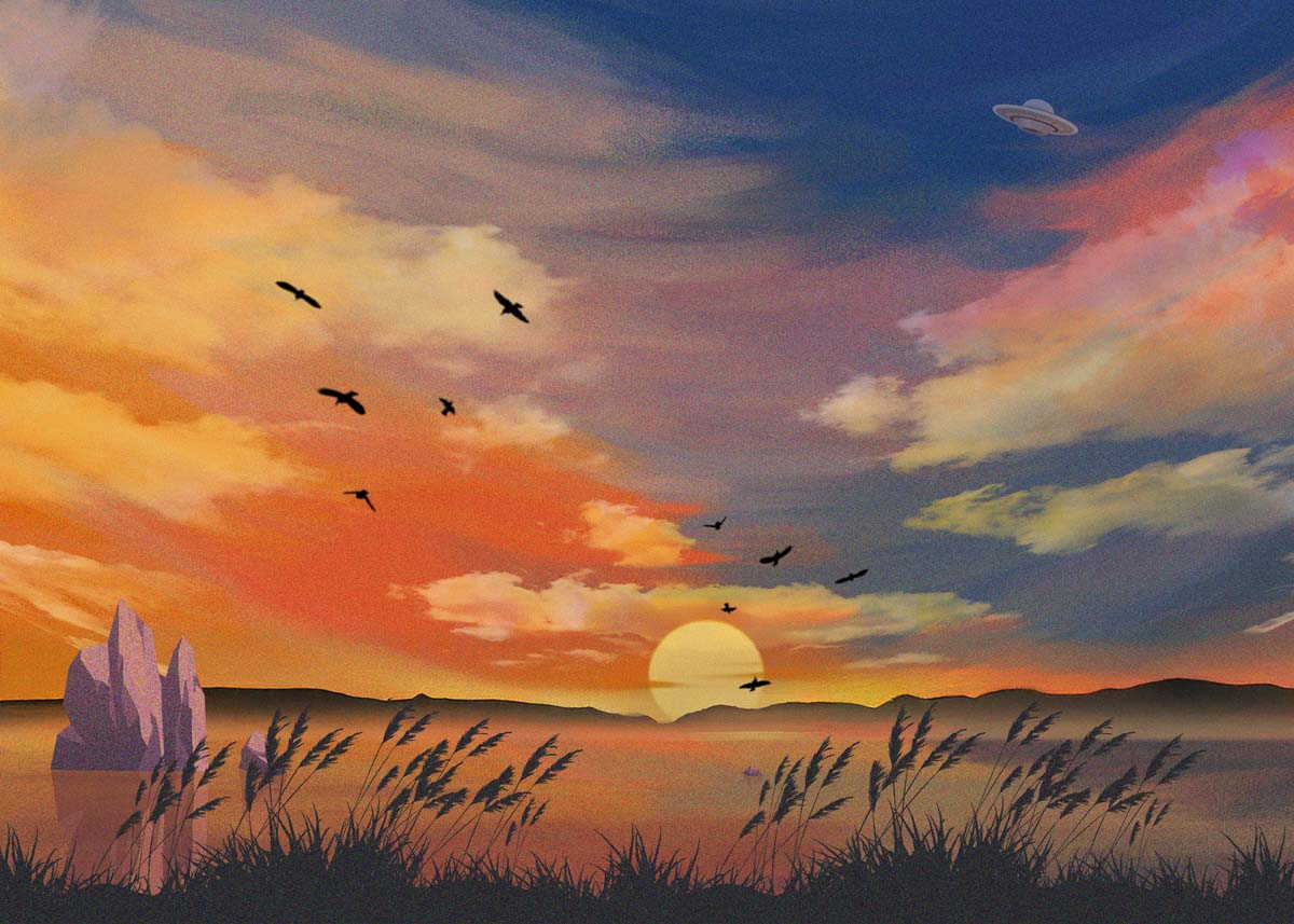 Viremoor, Last Light Wallpaper Mural