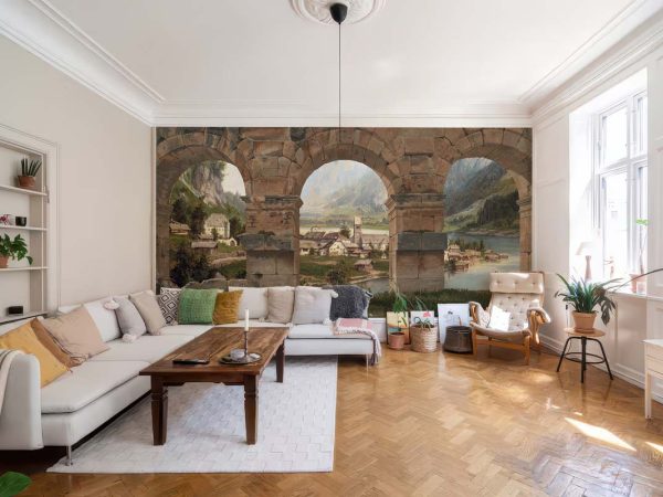 Vista, Alpine Lake Village Wallpaper Mural