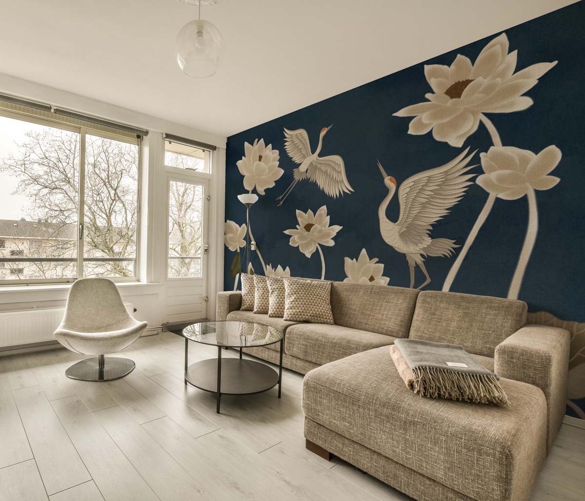 Waltz, Wild Bloom Whispering Wings Wallpaper Mural
