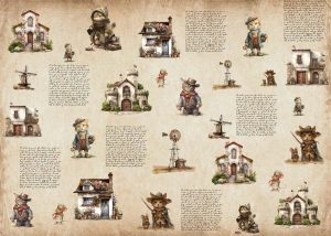 Whimsy, Feline Adventure Storybook Wallpaper Mural