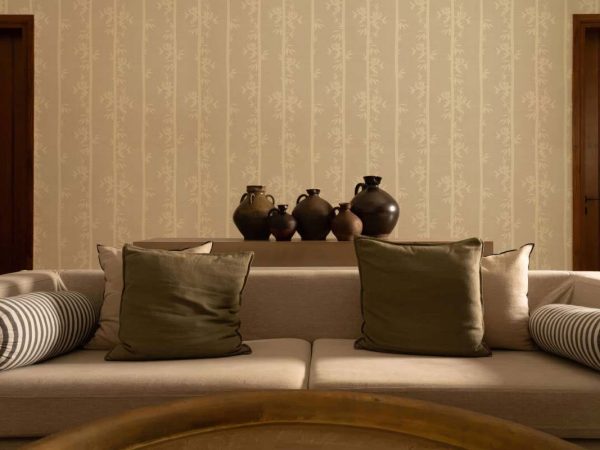 Whispering Bamboo, Soft Neutral Sandstone Calm Wallpaper Mural