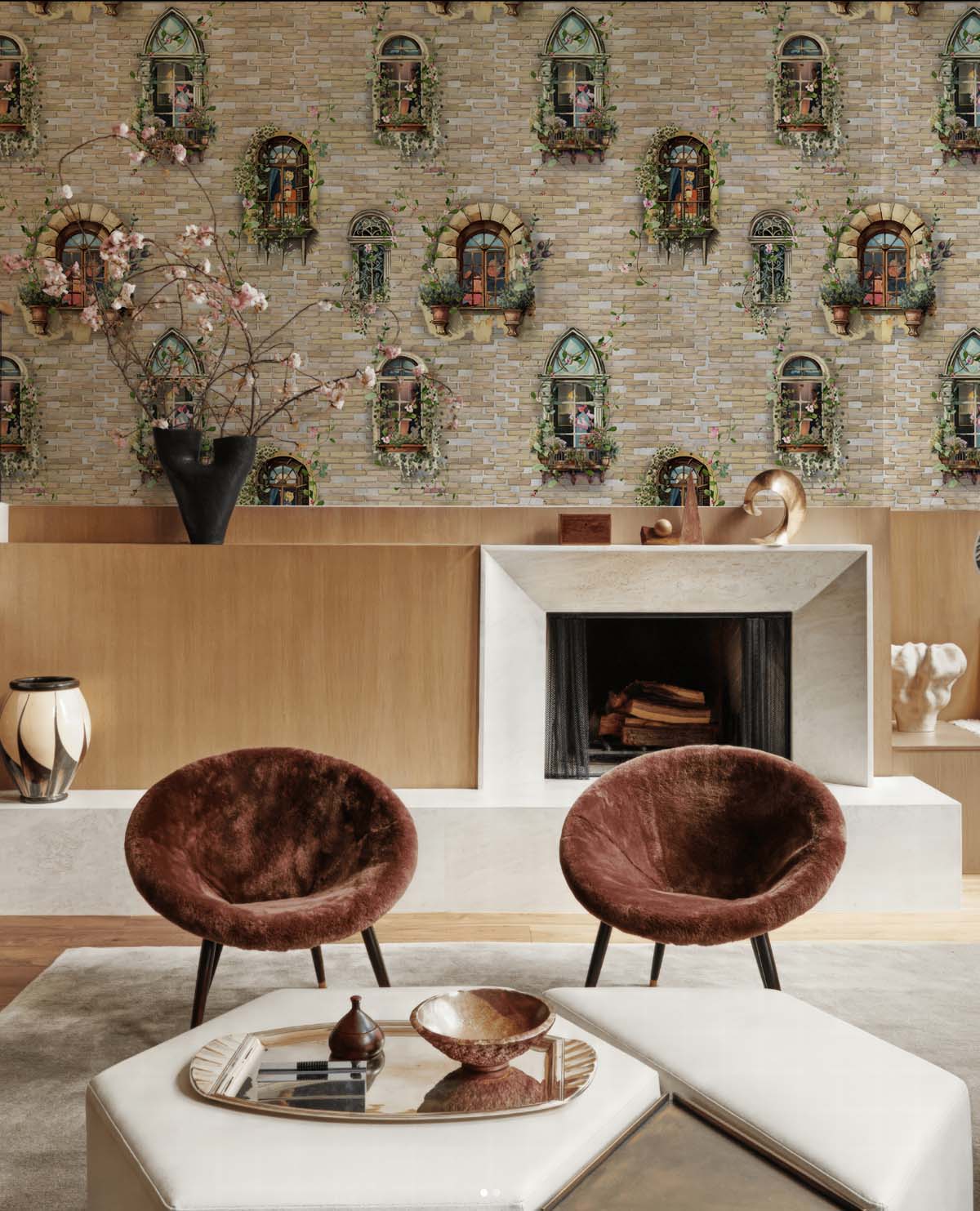 Whispering Windows, Tales on the Wall Wallpaper Mural