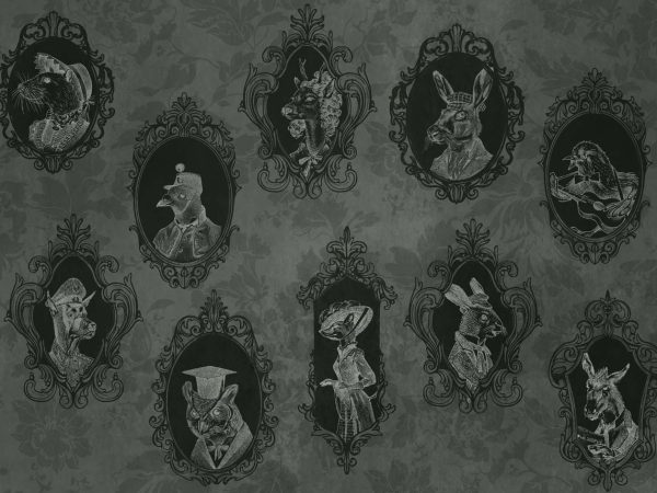 Wild Still, Anthro-Elegance Wallpaper Mural