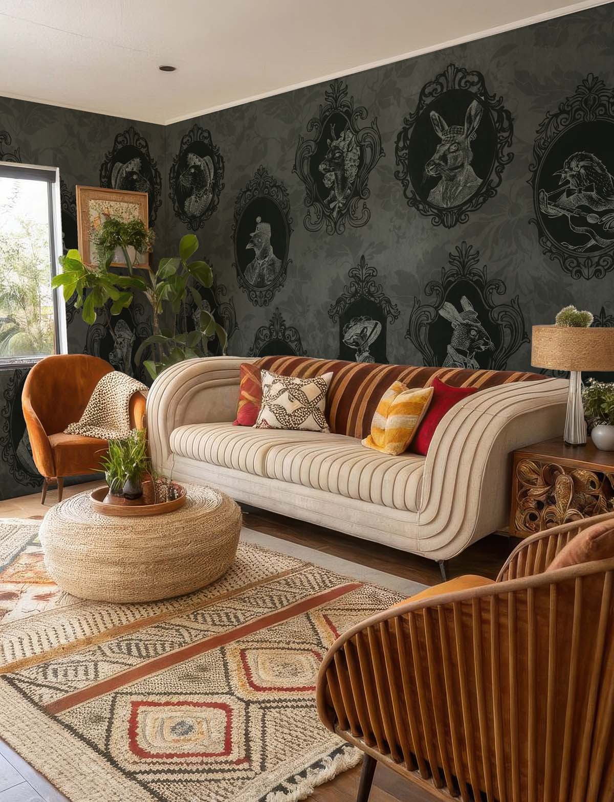 Wild Still, Anthro-Elegance Wallpaper Mural