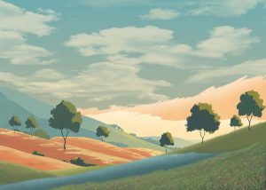 Windale, Painted Meadow Wallpaper Mural