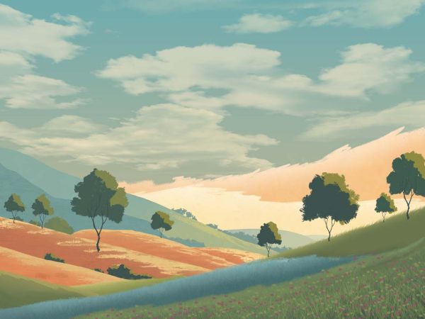 Windale, Painted Meadow Wallpaper Mural