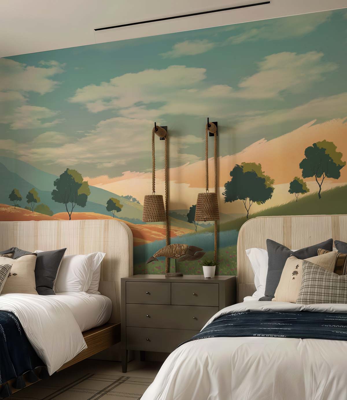 Windale, Painted Meadow Wallpaper Mural