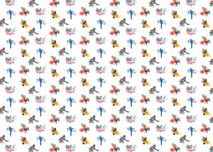 Zazu, Vivid Birds and Tropical Florals Wallpaper Mural