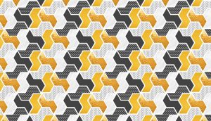 Zentrix, Modern Geometry Meets Golden Energy Wallpaper