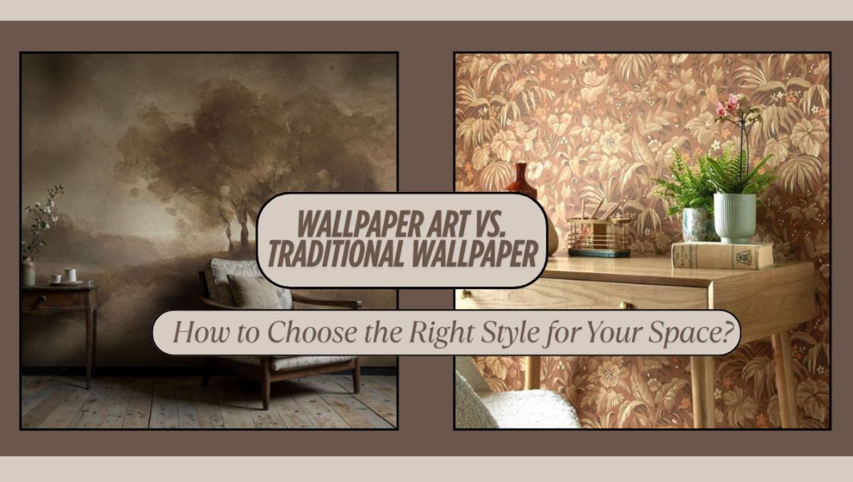 wallpaper art vs traditional wallpaper