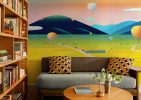 Balloonia, Whimsical Land of Hot Air Balloon Adventures Mural