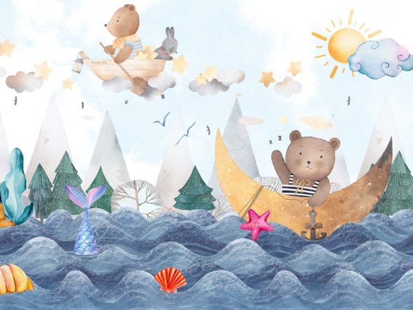 Cloudmere, Little Voyagers Wallpaper Mural