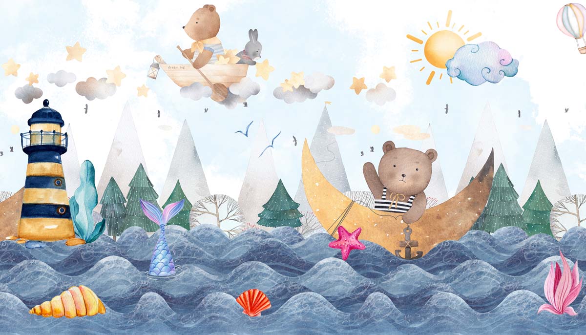 Cloudmere, Little Voyagers Wallpaper Mural