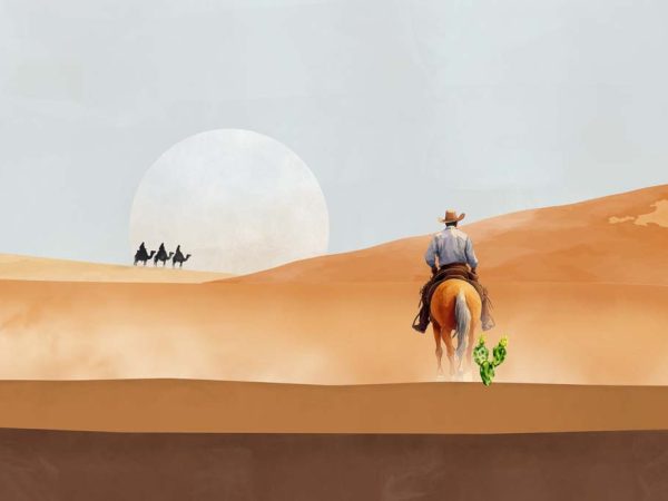 Nomad, Timeless Journey Across Desert Mural