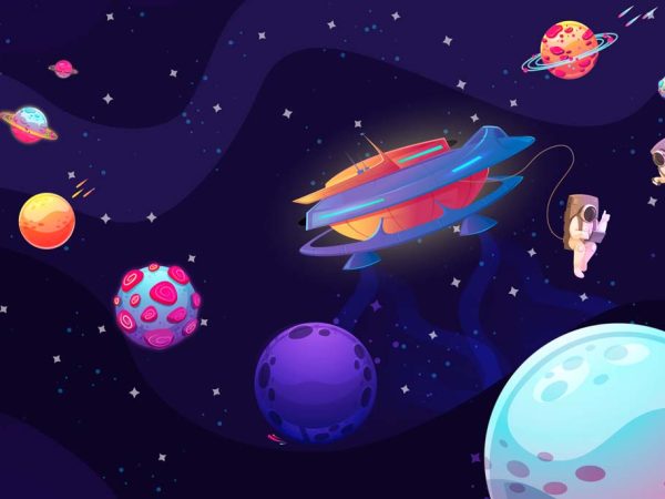 Nova, Colorful Burst in A Whimsical Universe Mural