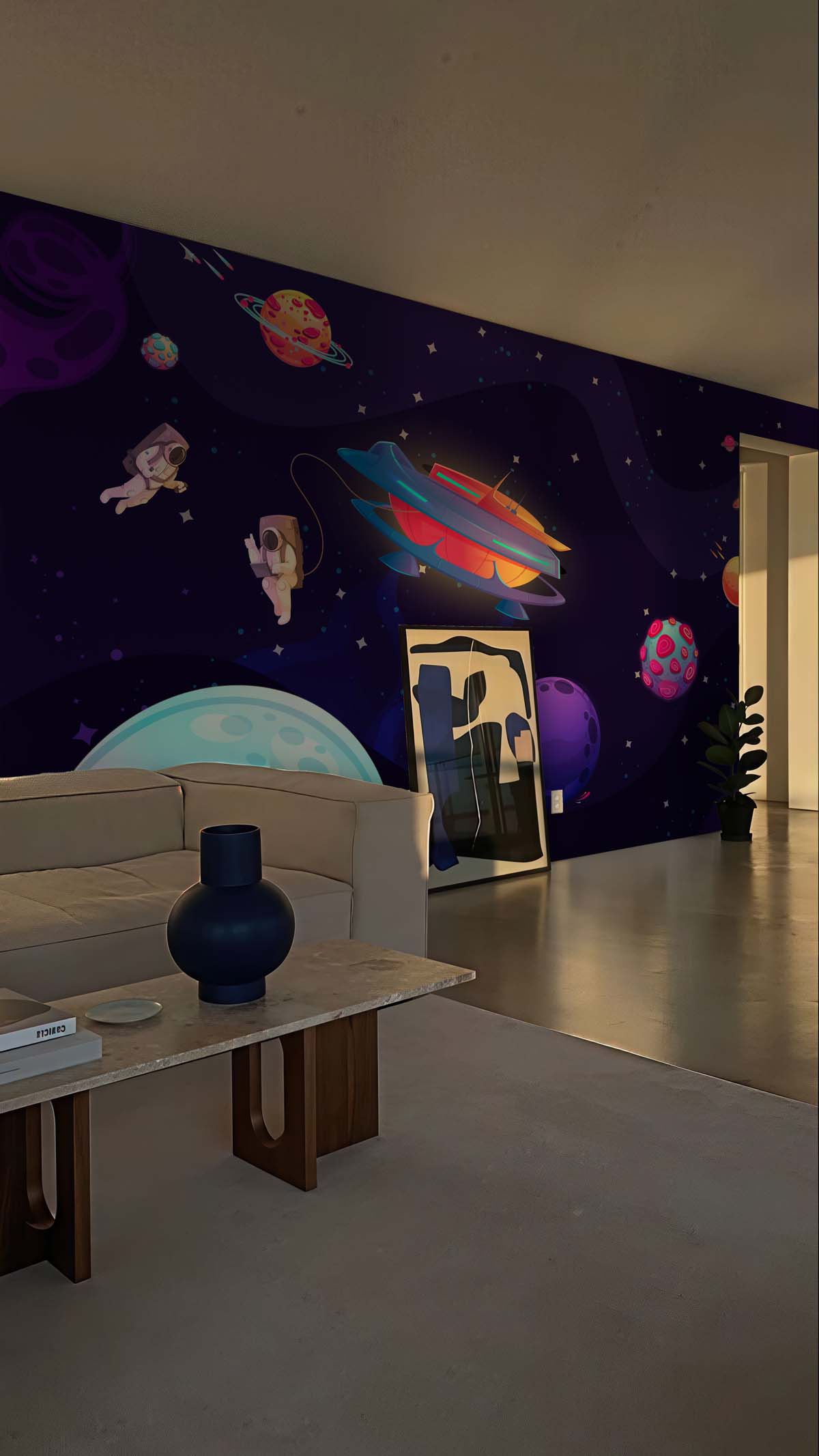 Nova, Colorful Burst in A Whimsical Universe Mural