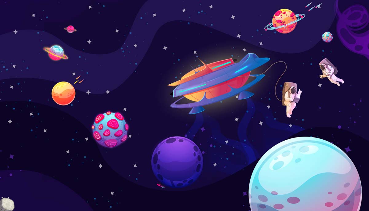 Nova, Colorful Burst in A Whimsical Universe Mural