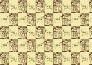 Petroglyphs, Warm Brown Tribal Pattern Wallpaper