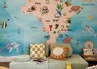 Rio, Serene Brazil Map Kids Room Mural
