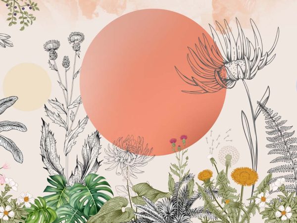 Solridge, Sunset Bloomscape Wallpaper Mural